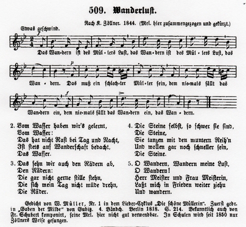 39-Das Wandern ist des Mllers Lust